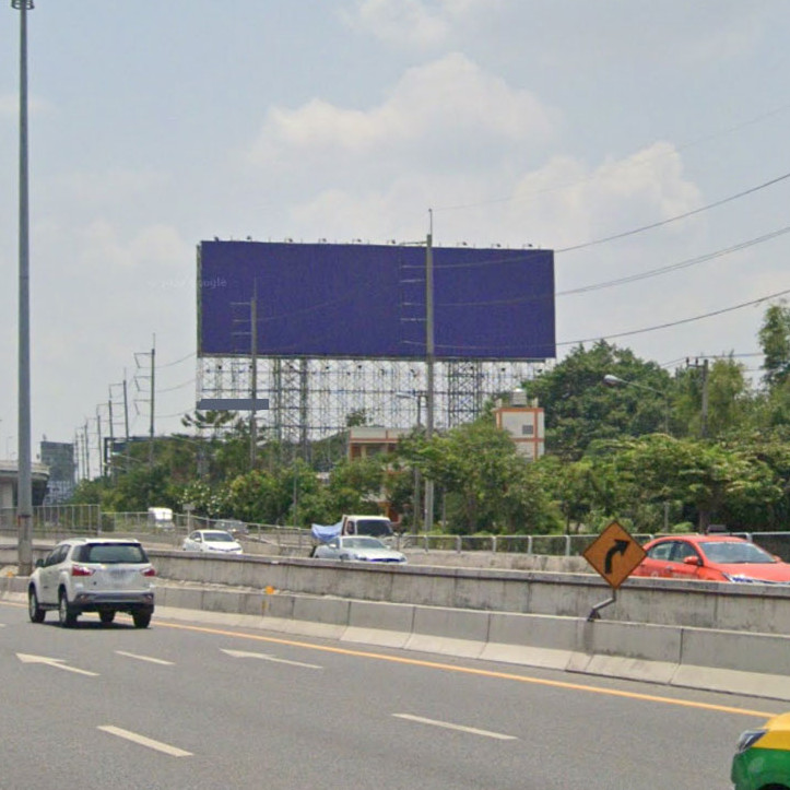 มอเตอร์เวย์ กม.1 - ขาเข้าฝั่งขวา ใกล้สะพานกลับรถ รับรถจากแยกทับช้าง, แยกร่มเกล้า, ลาดกระบัง, สุวรรณภูมิ มุ่งหน้าถนนศรีนครินทร์, พระราม 9, ดินแดง  แขวงสวนหลวง, เขตสวนหลวง, กรุงเทพฯ