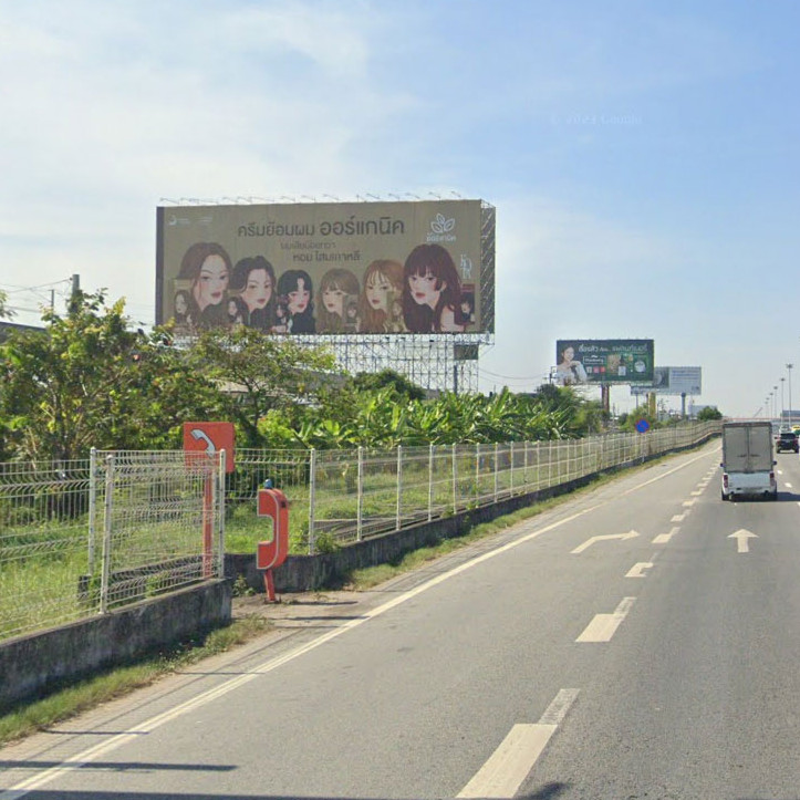 มอเตอร์เวย์ กม.5 - ติดคลองทับช้างบน (ขาเข้า) รับสายตารถบนถนนมอเตอร์เวย์จากสุวรรณภูมิ  มุ่งหน้าไปศรีนครินทร์,พระราม9  เขตประเวศ แขวงประเวศ