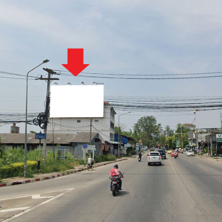 เชียงใหม่ - ทางแยกชุมชนเมืองศรีมงคล เยื้องตลาดจริงใจ